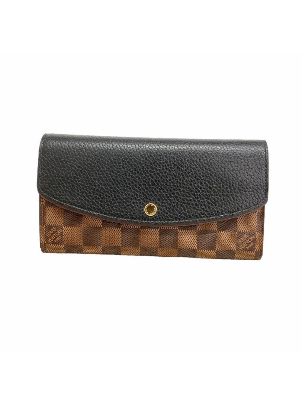 Louis Vuitton Wallet Damier Portefeuille Normandy Black Ebene